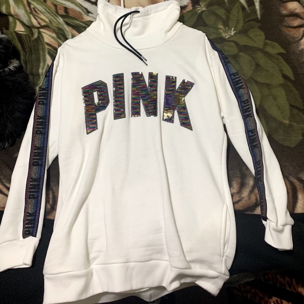 Pink brand cowl neck sweater